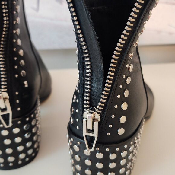 Dolce Vita STUDDED Black Ankle Boots - Women's US 6.5 - Picture 5 of 15